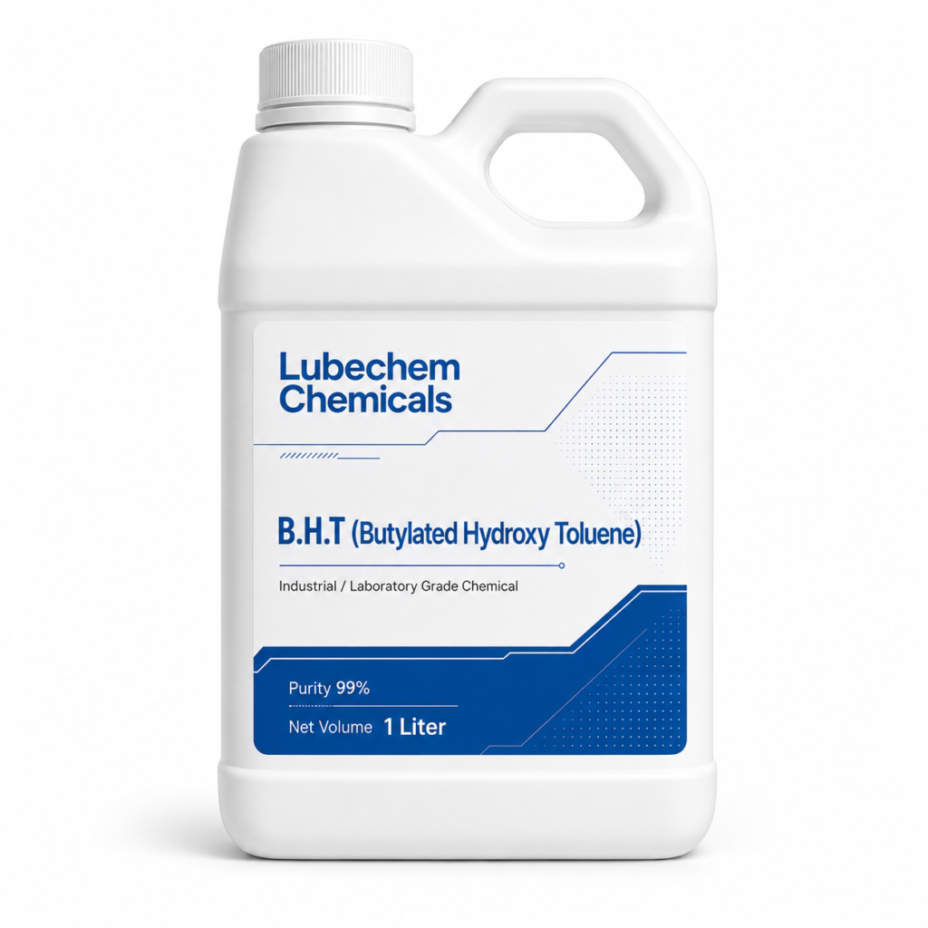 B.H.T (Butylated Hydroxy Toluene) — buy online India from Lubechem Chemicals