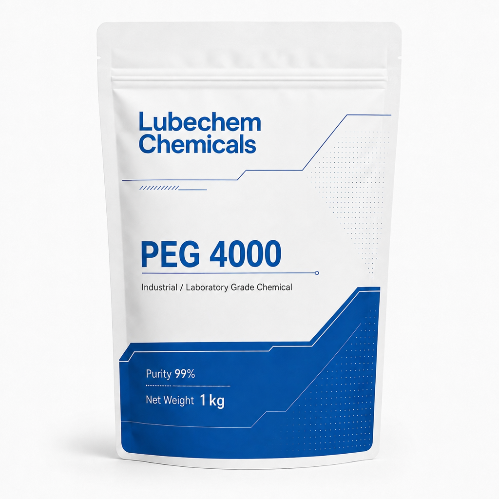 PEG 4000 — CAS 25322-68-3 — Industrial / Technical grade — buy online India from Lubechem Chemicals